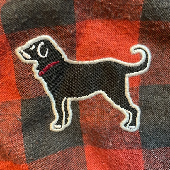 Black dog pajama loungewear pants gingham, buffalo check - Picture 4 of 6